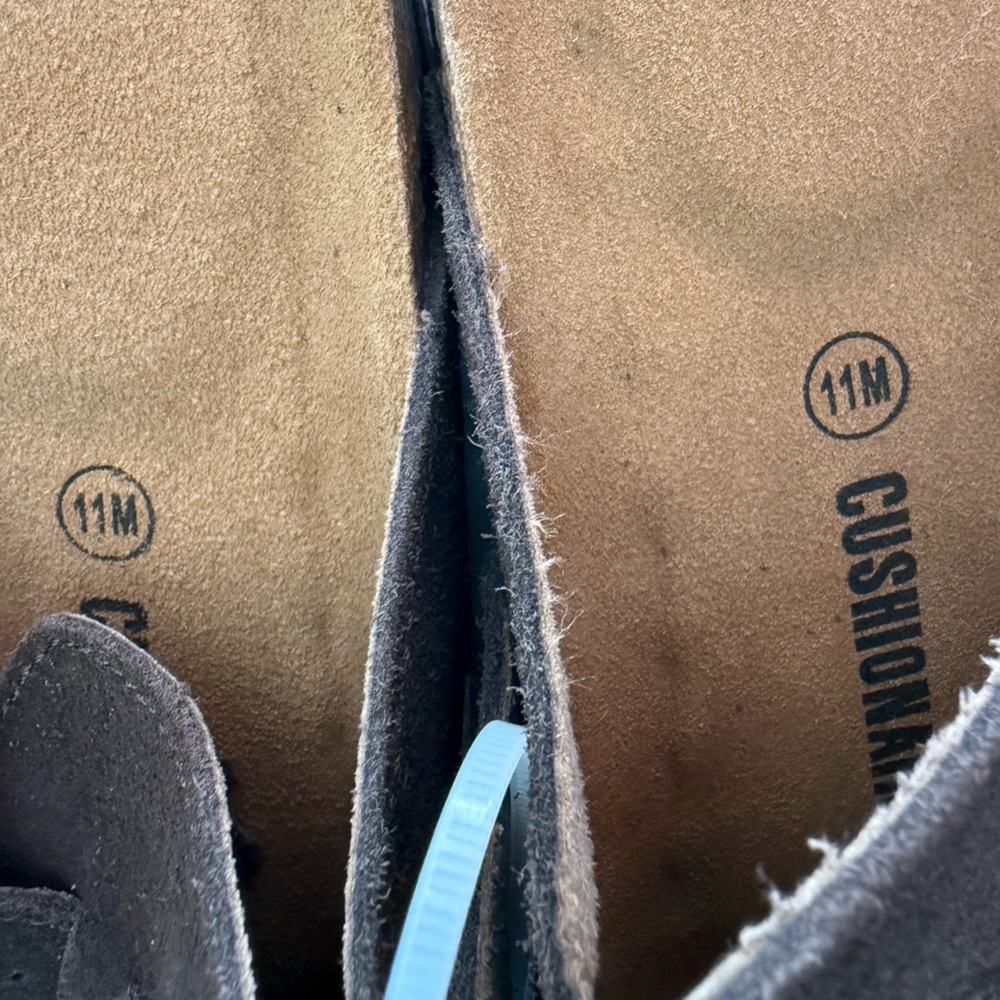 Elegant Brown Real Suede Mules Mule with Buckle Women - Picture 12 of 12